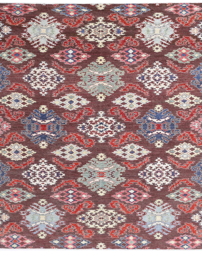 Artemix 8' 0" X 9' 7" Hand Knotted Wool Rug 8' 0" X 9' 7" (244 X 292) / Brown / Wool