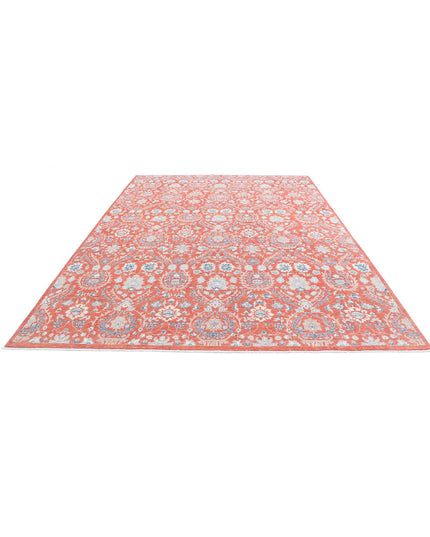 Artemix 8' 9" X 12' 0" Hand Knotted Wool Rug 8' 9" X 12' 0" (267 X 366) / Red / Wool