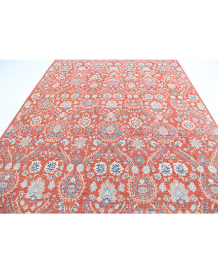 Artemix 8' 9" X 12' 0" Hand Knotted Wool Rug 8' 9" X 12' 0" (267 X 366) / Red / Wool
