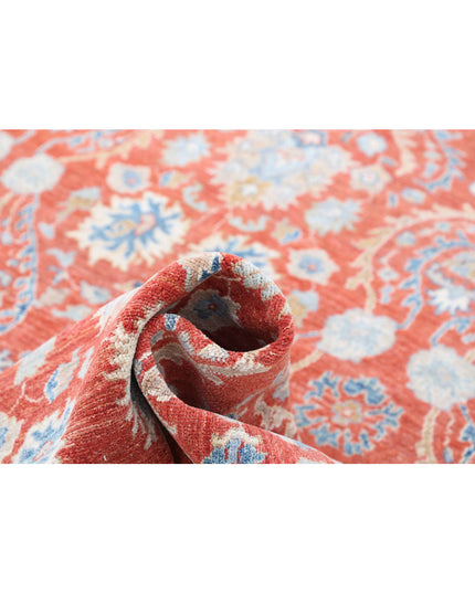 Artemix 8' 9" X 12' 0" Hand Knotted Wool Rug 8' 9" X 12' 0" (267 X 366) / Red / Wool