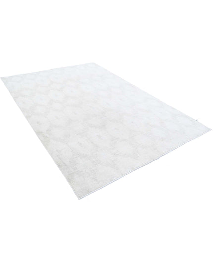 Artemix 6' 1" X 8' 10" Hand Knotted Wool Rug 6' 1" X 8' 10" (185 X 269) / Grey / Wool