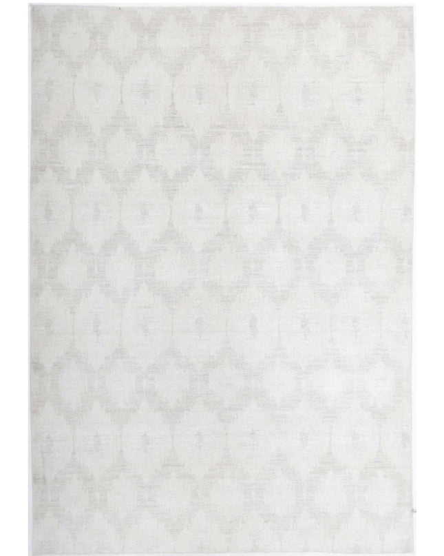 Artemix 6' 1" X 8' 10" Hand Knotted Wool Rug 6' 1" X 8' 10" (185 X 269) / Grey / Wool