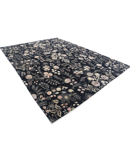 Artemix 9' 8" X 13' 4" Hand Knotted Wool Rug 9' 8" X 13' 4" (295 X 406) / Black / Wool