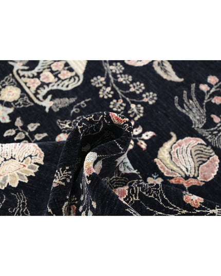 Artemix 9' 8" X 13' 4" Hand Knotted Wool Rug 9' 8" X 13' 4" (295 X 406) / Black / Wool