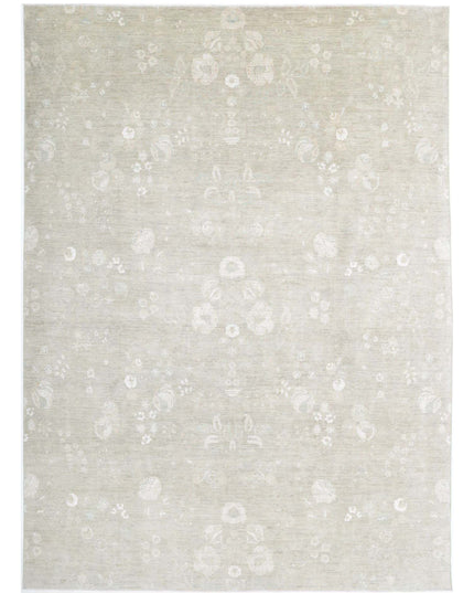 Artemix 9' 7" X 13' 5" Hand Knotted Wool Rug 9' 7" X 13' 5" (292 X 409) / Brown / Wool