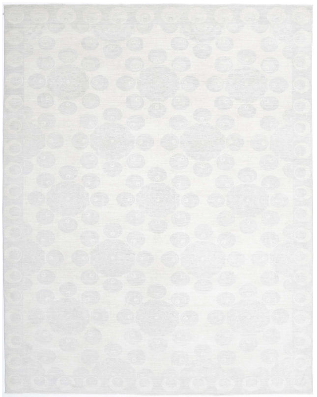 Artemix 8' 11" X 11' 7" Hand Knotted Wool Rug 8' 11" X 11' 7" (272 X 353) / Ivory / Wool