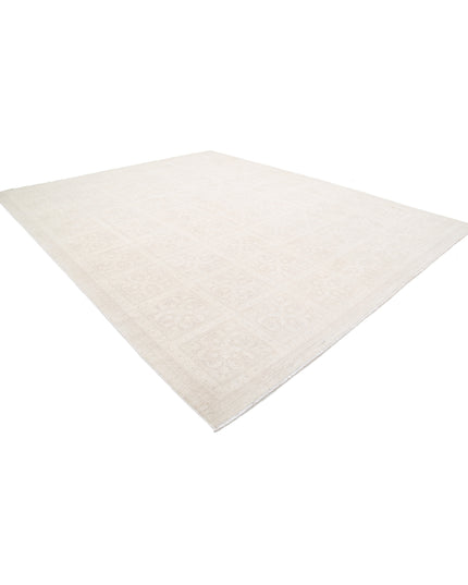 Artemix 12' 2" X 14' 9" Hand Knotted Wool Rug 12' 2" X 14' 9" (371 X 450) / Ivory / Wool