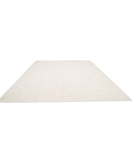Artemix 12' 2" X 14' 9" Hand Knotted Wool Rug 12' 2" X 14' 9" (371 X 450) / Ivory / Wool