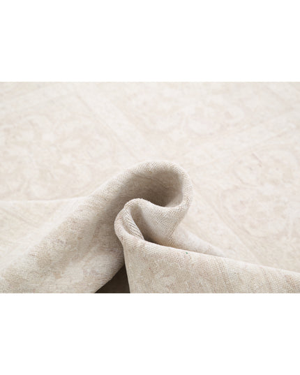 Artemix 12' 2" X 14' 9" Hand Knotted Wool Rug 12' 2" X 14' 9" (371 X 450) / Ivory / Wool