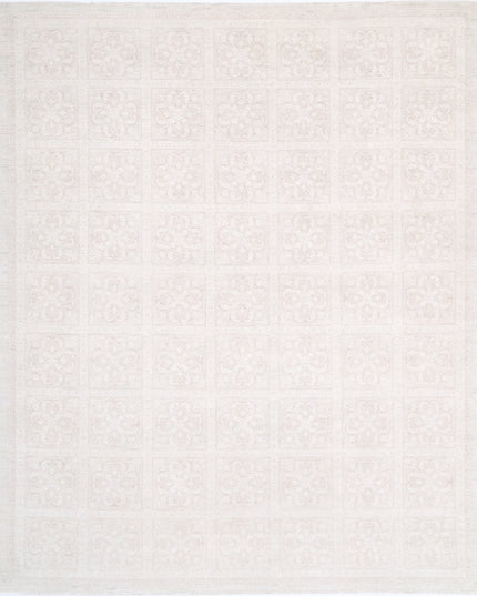 Artemix 12' 2" X 14' 9" Hand Knotted Wool Rug 12' 2" X 14' 9" (371 X 450) / Ivory / Wool