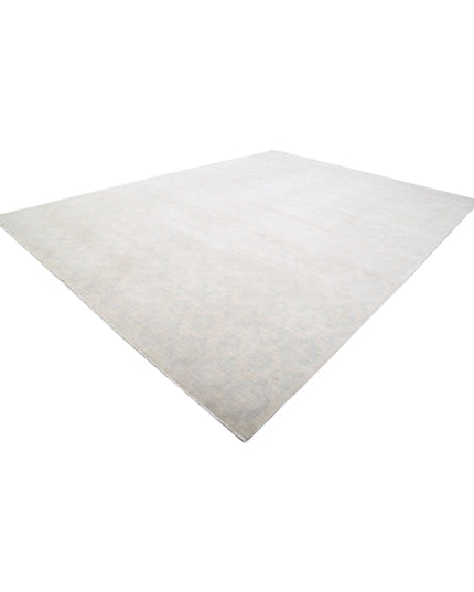 Artemix 12' 6" X 17' 1" Hand Knotted Wool Rug 12' 6" X 17' 1" (381 X 521) / Ivory / Wool