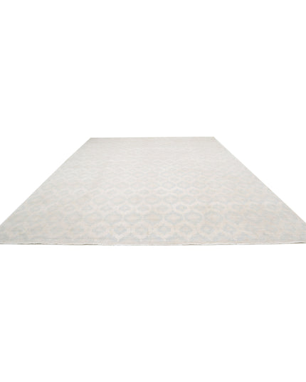 Artemix 12' 6" X 17' 1" Hand Knotted Wool Rug 12' 6" X 17' 1" (381 X 521) / Ivory / Wool