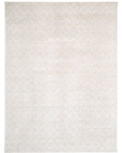 Artemix 12' 6" X 17' 1" Hand Knotted Wool Rug 12' 6" X 17' 1" (381 X 521) / Ivory / Wool