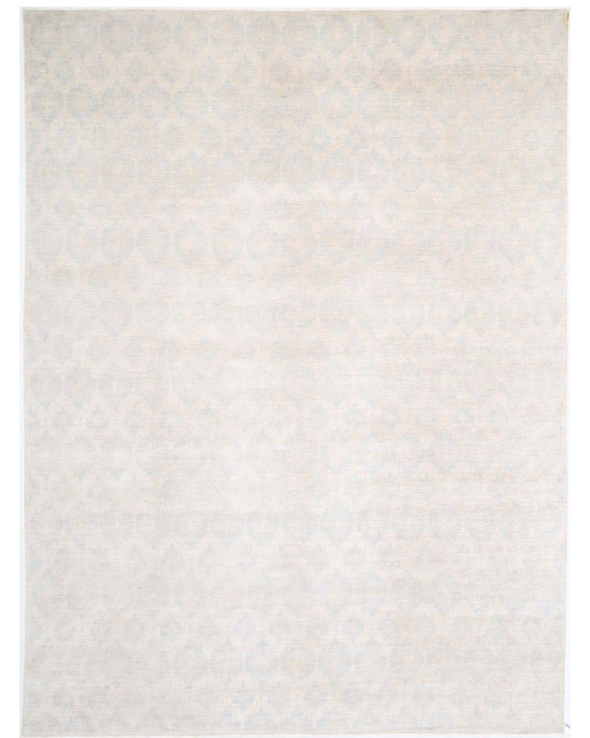 Artemix 12' 6" X 17' 1" Hand Knotted Wool Rug 12' 6" X 17' 1" (381 X 521) / Ivory / Wool
