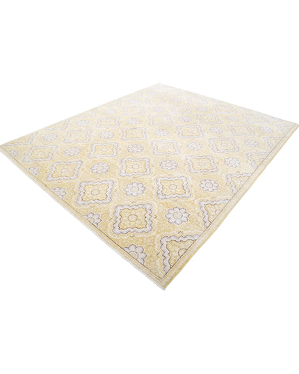 Artemix 8' 0" X 9' 6" Hand Knotted Wool Rug 8' 0" X 9' 6" (244 X 290) / Gold / Wool