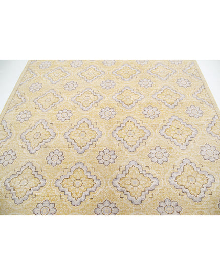 Artemix 8' 0" X 9' 6" Hand Knotted Wool Rug 8' 0" X 9' 6" (244 X 290) / Gold / Wool
