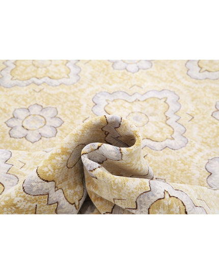 Artemix 8' 0" X 9' 6" Hand Knotted Wool Rug 8' 0" X 9' 6" (244 X 290) / Gold / Wool