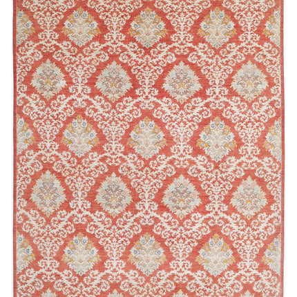 Artemix 9' 3" X 12' 2" Hand Knotted Wool Rug 9' 3" X 12' 2" (282 X 371) / Red / Wool