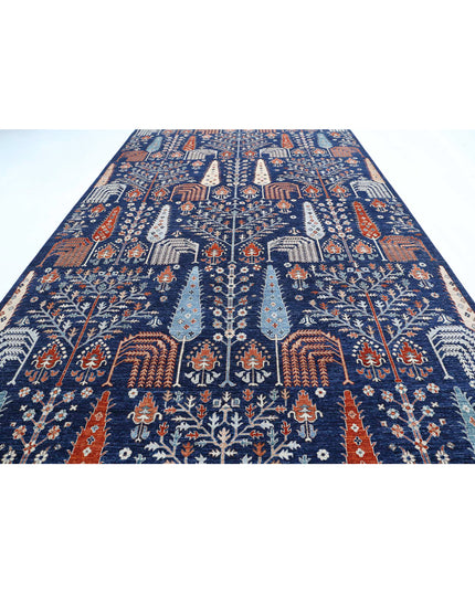 Artemix 9' 1" X 15' 8" Hand Knotted Wool Rug 9' 1" X 15' 8" (277 X 478) / Blue / Wool