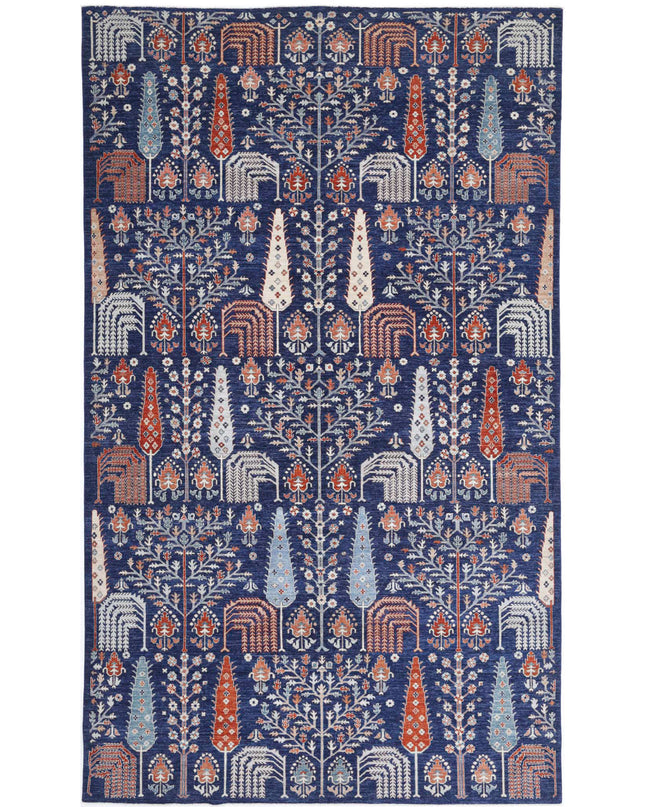 Artemix 9' 1" X 15' 8" Hand Knotted Wool Rug 9' 1" X 15' 8" (277 X 478) / Blue / Wool