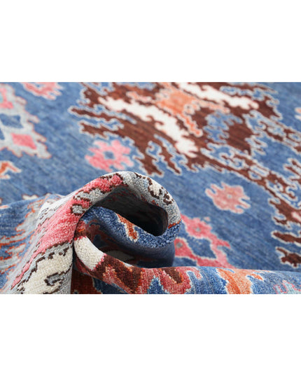 Artemix 5' 9" X 8' 11" Hand Knotted Wool Rug 5' 9" X 8' 11" (175 X 272) / Blue / Wool
