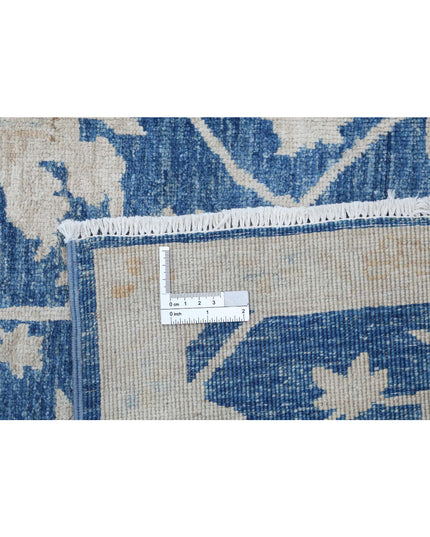 Artemix 4' 11" X 9' 4" Hand Knotted Wool Rug 4' 11" X 9' 4" (150 X 284) / Blue / Wool