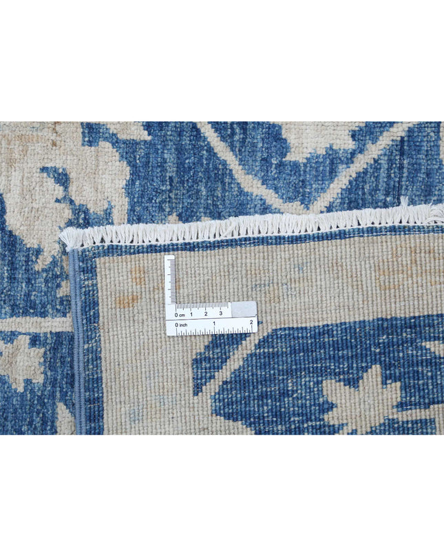 Artemix 4' 11" X 9' 4" Hand Knotted Wool Rug 4' 11" X 9' 4" (150 X 284) / Blue / Wool