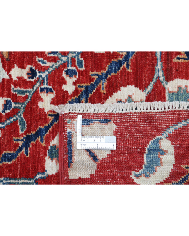 Artemix 5' 6" X 7' 6" Hand Knotted Wool Rug 5' 6" X 7' 6" (168 X 229) / Red / Wool