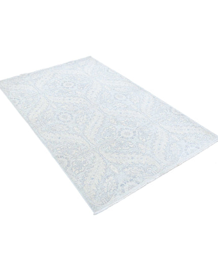 Artemix 4' 0" X 6' 2" Hand Knotted Wool Rug 4' 0" X 6' 2" (122 X 188) / Ivory / Wool