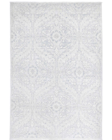 Artemix 4' 0" X 6' 2" Hand Knotted Wool Rug 4' 0" X 6' 2" (122 X 188) / Ivory / Wool