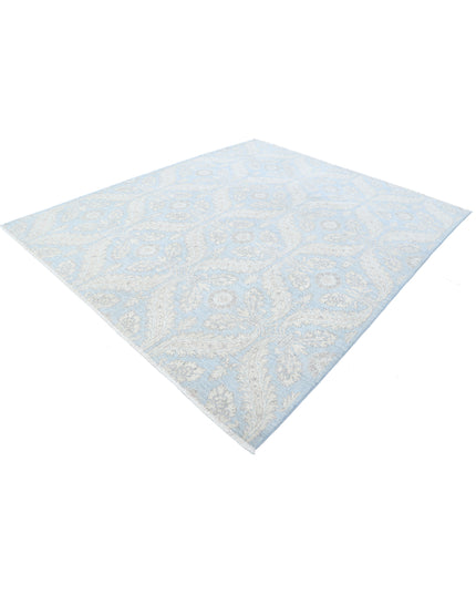 Artemix 8' 1" X 9' 4" Hand Knotted Wool Rug 8' 1" X 9' 4" (246 X 284) / Blue / Wool
