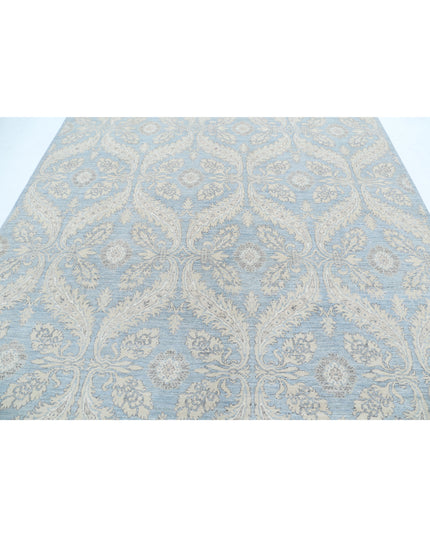 Artemix 8' 1" X 9' 4" Hand Knotted Wool Rug 8' 1" X 9' 4" (246 X 284) / Blue / Wool