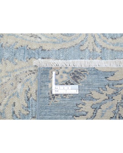 Artemix 8' 1" X 9' 4" Hand Knotted Wool Rug 8' 1" X 9' 4" (246 X 284) / Blue / Wool