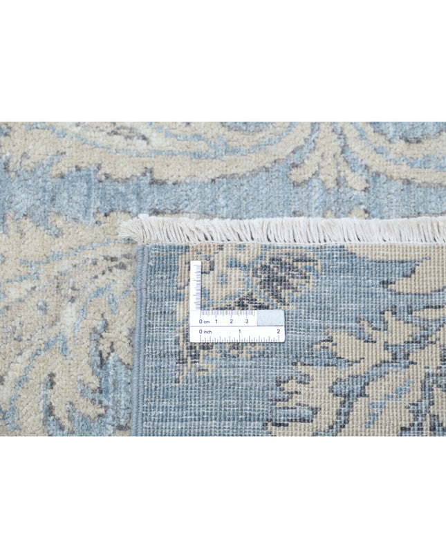 Artemix 8' 1" X 9' 4" Hand Knotted Wool Rug 8' 1" X 9' 4" (246 X 284) / Blue / Wool