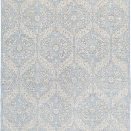 Artemix 8' 1" X 9' 4" Hand Knotted Wool Rug 8' 1" X 9' 4" (246 X 284) / Blue / Wool