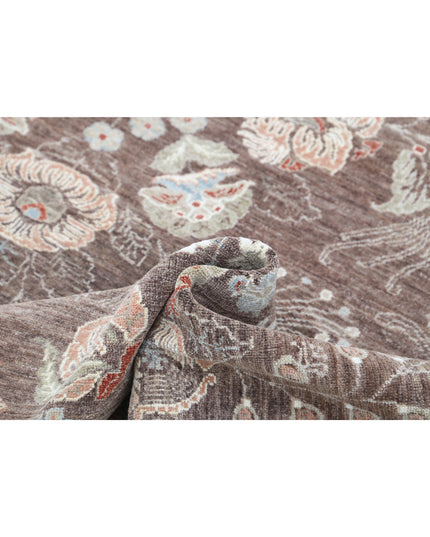 Artemix 7' 9" X 10' 11" Hand Knotted Wool Rug 7' 9" X 10' 11" (236 X 333) / Brown / Wool
