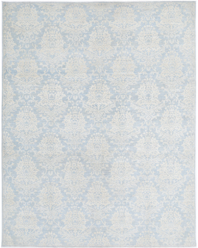 Artemix 7' 9" X 10' 0" Hand Knotted Wool Rug 7' 9" X 10' 0" (236 X 305) / Grey / Wool