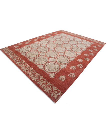 Artemix 8' 9" X 12' 0" Hand Knotted Wool Rug 8' 9" X 12' 0" (267 X 366) / Rust / Wool