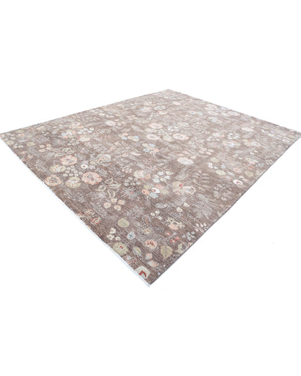 Artemix 8' 10" X 11' 3" Hand Knotted Wool Rug 8' 10" X 11' 3" (269 X 343) / Brown / Wool