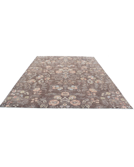 Artemix 8' 10" X 11' 3" Hand Knotted Wool Rug 8' 10" X 11' 3" (269 X 343) / Brown / Wool