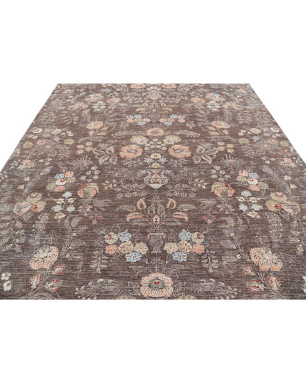 Artemix 8' 10" X 11' 3" Hand Knotted Wool Rug 8' 10" X 11' 3" (269 X 343) / Brown / Wool