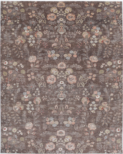 Artemix 8' 10" X 11' 3" Hand Knotted Wool Rug 8' 10" X 11' 3" (269 X 343) / Brown / Wool