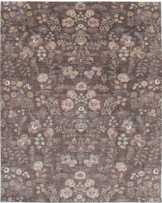 Artemix 8' 10" X 11' 3" Hand Knotted Wool Rug 8' 10" X 11' 3" (269 X 343) / Brown / Wool