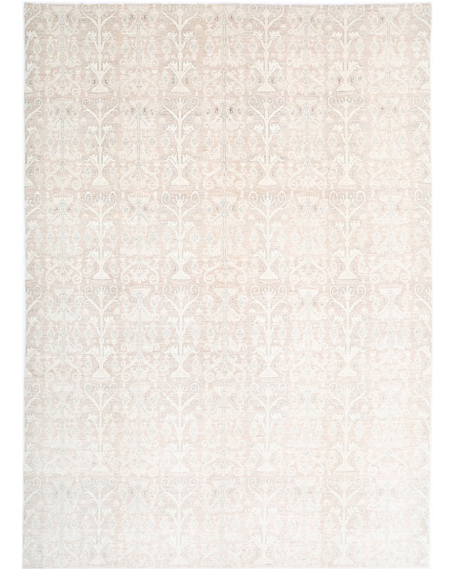Artemix 8' 7" X 12' 2" Hand Knotted Wool Rug 8' 7" X 12' 2" (262 X 371) / Taupe / Wool