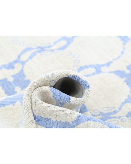 Artemix 8' 10" X 11' 5" Hand Knotted Wool Rug 8' 10" X 11' 5" (269 X 348) / Blue / Wool