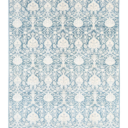 Artemix 8' 10" X 11' 11" Hand Knotted Wool Rug 8' 10" X 11' 11" (269 X 363) / Green / Wool