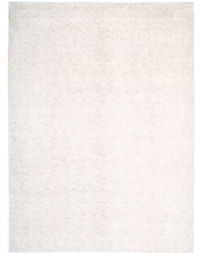 Artemix 11' 0" X 14' 9" Hand Knotted Wool Rug 11' 0" X 14' 9" (335 X 450) / Ivory / Wool