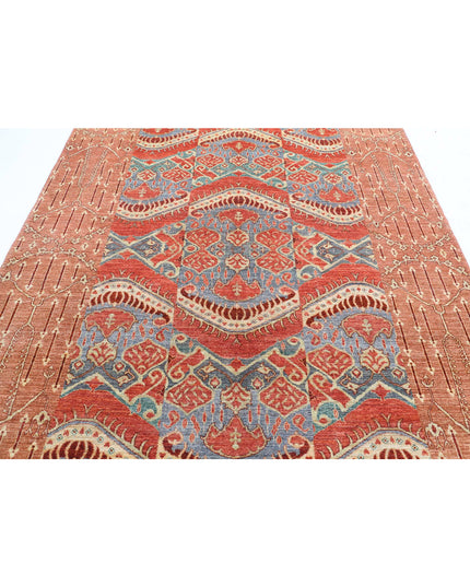 Artemix 6' 9" X 8' 4" Hand Knotted Wool Rug 6' 9" X 8' 4" (206 X 254) / Multi / Wool