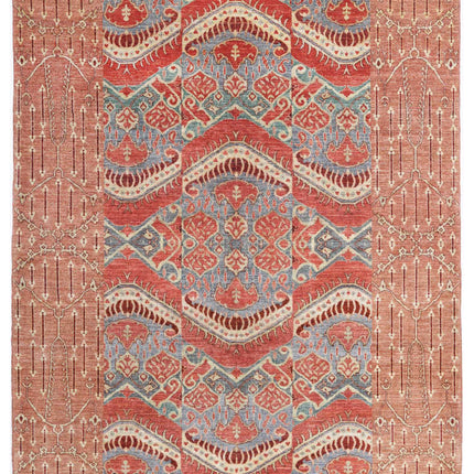 Artemix 6' 9" X 8' 4" Hand Knotted Wool Rug 6' 9" X 8' 4" (206 X 254) / Multi / Wool