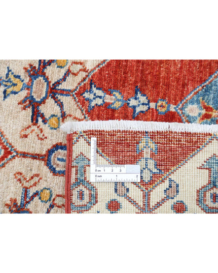 Artemix 5' 6" X 7' 10" Hand Knotted Wool Rug 5' 6" X 7' 10" (168 X 239) / Red / Wool